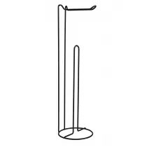 Bathroom Solutions Stojak na papier toaletowy czarny 54 cm