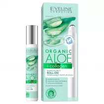 Eveline Cosmetics Organic Aloe + Collagen nawil�aj�cy roll-on modeluj�cy kontur oczu 15 ml