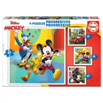 Puzzle 12+16+20+25 el. Myszka Miki i przyjaciele Educa