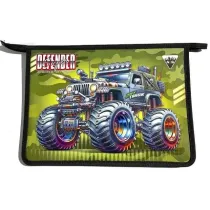 Fresh Teczka-torba A4+ zapinana na zamek Monster Truck