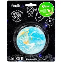 Fiorello Naklejka fluorescencyjna 3D Ziemia 8,5cm