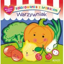 Kolorowanka z brokatem. Warzywniak
