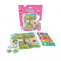 Puzzle w saszetce 49 el. Wrki + mini gra Roter Kafer