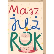 Karnet Urodziny roczek