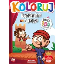Przedstawienie w teatrze. Koloruj