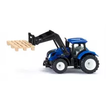 Siku 15 - Traktor z wid�ami i paletami New Holland