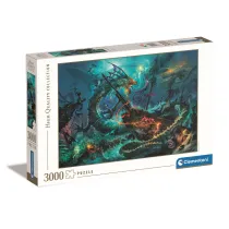Puzzle 3000 el. HQ The Underwater Battle Clementoni