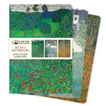 Flame Tree Zestaw 3 notatnikw A5 Gustav Klimt Krajobrazy