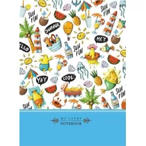 Fresh Notatnik ozdobny Lato kratka, 14.5x19.7cm 64 kartki