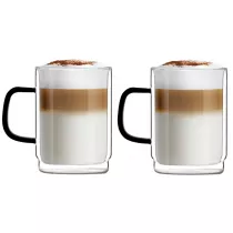 Vialli Design Komplet szklanek z podwjn ciank Carbon 8562 2 x 350 ml