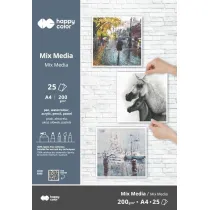 Blok Mix Media Art A4/25 200g Happy Color