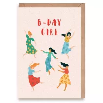 Cardie Kartka urodzinowa B-Day Girl + eko koperta