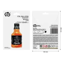 Godan Balon foliowy Whisky 32x65cm