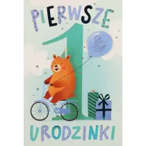 Karnet okazjonalny B6 z kopert� 1 Urodziny PAN DRAGON HM200-3097