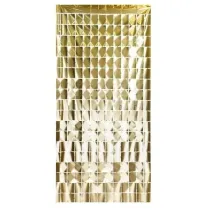 PartyDeco Kurtyna kwadraty elegancki z�oty 100x200cm