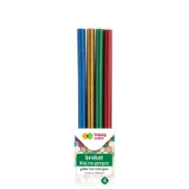 Klej do pistoletu na gor�co brokatowy 11mmx200mm blister 4szt. Happy Color