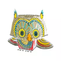 Kolorowanka CubeHead 3D, "Sowa", Normal