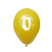 Arpex Balon dekoracyjny Cyferki 0 3 szt.