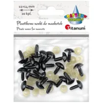 Titanum Nosy do maskotek plastikowe trjktne 20 szt