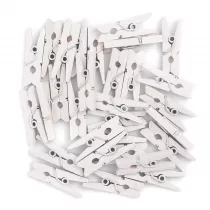 Dalprint Klamerki mini White 30 szt.