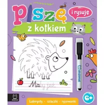 Pisz i rysuj z kotkiem. Labirynty, szlaczki, rysowanki. cieralny pisak