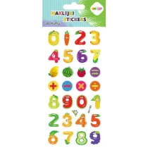 Happy Color Naklejki 3D PUFFY-Fruit Numbers 9.5x22 cm