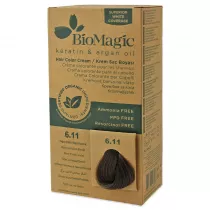 Biomagic Farba do w�os�w intensywny popielaty ciemny blond (6.11) 250 g