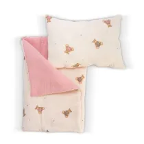 Po�ciel w misie do ��eczka dla lalki do 46cm Asi