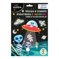 Wydrapywanka z malowank wiecca Kosmos KIDEA