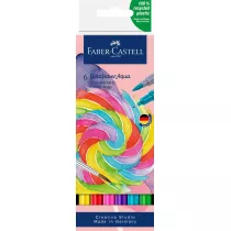 Faber-Castell Pisak akwarelowy goldfaber aqua dwustronny zestaw candy shop 6 szt.