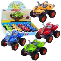 Quad z napdem gumowe opony MIX Leantoys