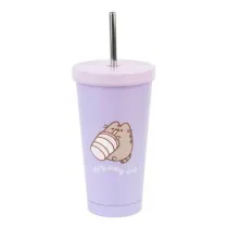 Violet Kubek 500ml Pusheen metalowy z rurk� VM03
