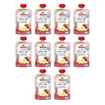 Holle Mus Jab�kowa mr�wka (jab�ko - banan - gruszka) od 6 miesi�ca Demeter Zestaw 10 x 100 ml Bio