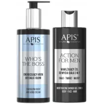 Apis Zestaw mskich eli do mycia ciaa pod prysznic 2 x 300 ml