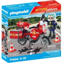 Playmobil Action Heroes Motocykl stra�y po�arnej na miejscu wypadku 71466