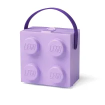 Lunchbox klocek LEGO z r�czk� Fioletowy