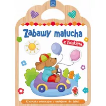 Zabawy malucha z pieskiem. Ksieczka edukacyjna z naklejkami dla dzieci