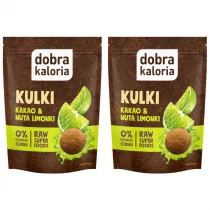 Dobra Kaloria Kulki Mocy kakao i nuta limonki Zestaw 2 x 65 g