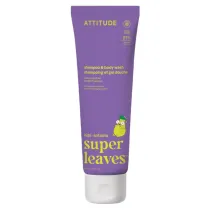 Attitude SUPER LEAVES, KIDS, �el 2w1 do mycia cia�a i w�os�w, o zapachu wanilii i gruszki 240 ml