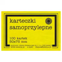 Ziemia Obiecana Karteczki samoprzylepne fluo ��te 50x75 mm