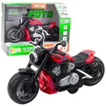 Motocykl na baterie czerwony Leantoys