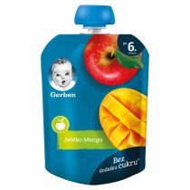Gerber Deserek w tubce jabłko mango dla niemowląt po 6 miesiącu 90 g