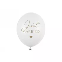 PartyDeco Balony Just Married 30cm