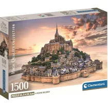 Puzzle 1500 el. The Mount Saint - Michel Rising Clementoni