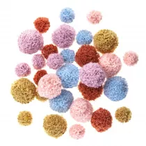 Dalprint Pompomy pluszowe Teddy 30 szt.