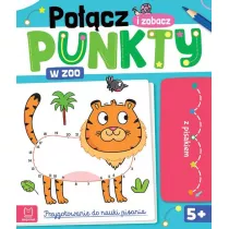 Pocz punkty i zobacz! W zoo Przygotowanie do nauki pisania. cieralny pisak