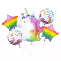 Godan Balony foliowe zestaw Jednoro�ec 5 szt.
