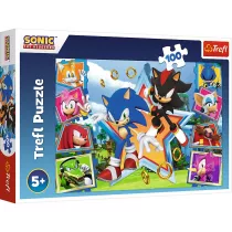 Puzzle 100 el. Poznaj Sonica Trefl