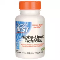 Doctors Best ALA - kwas alfa liponowy 600 mg Suplement diety 60 kaps.