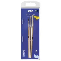 Interdruk P�dzelki drewniane BB Kids 3 szt.
